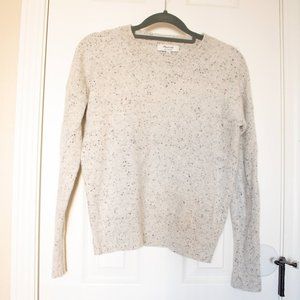 NWOT Madewell Speckled Cashmere Waffle Sweater